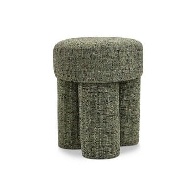 Meridian Furniture,Larson Polyester Fabric Ottoman/Stool