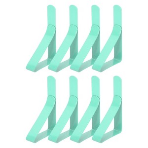 Unique Bargains Stainless Steel Windproof Anti-Rust Tablecloth Clips 8 Pcs - 1 of 4