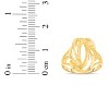 10k Yellow Gold 15.5mm Wave Swirl Openwork Filigree Ring - 4 of 4