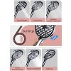 Itopfox Adjustable Dual Shower Heads with 6 Modes Handheld Spray Combo - Wide Rainfall Showerhead with Hose, Bathroom Accessories - Chrome - 3 of 4