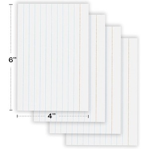 Index Cards 3x5 Bulk, Notecards, Flashcards, Notecards 3x5 lined, Blank on Back, Flashcards for School Home and Office, Ruled Index Card, 100 Per Pack - 1 of 1