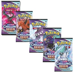 Pokemon Sword & Shield Chilling Reign | 5 Booster Packs (One of Each Artwork) - 1 of 4