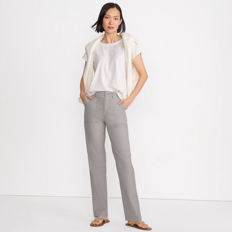 Lands' End Women's High Rise Chino Utility Pants, 4 of 6