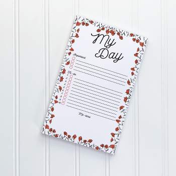 My Day Flowers 5" x 8" Lined Notepad by Ramus & Co (50 Heavyweight Tear-Off Sheets)
