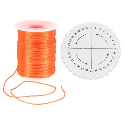 Unique Bargains Polyester Satin String Cord with Disc Organizer for DIY Bracelet