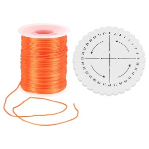 Unique Bargains Polyester Satin String Cord with Disc Organizer for DIY Bracelet - 1 of 4