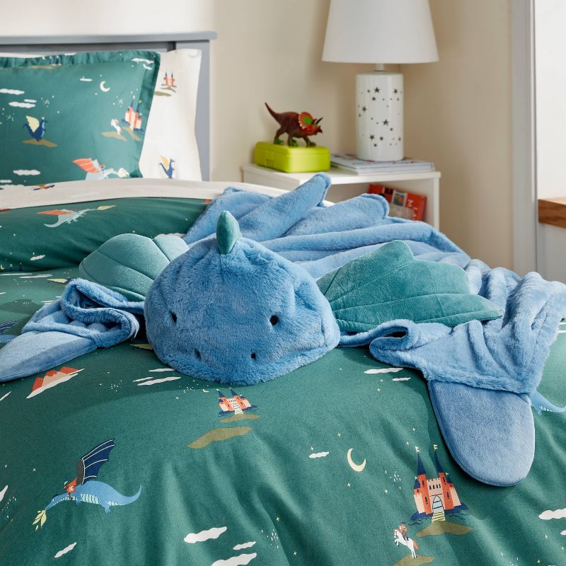 Dragon Kids&#39; Hooded Blanket - Pillowfort&#8482;, 3 of 7