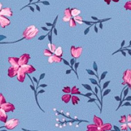 french blue pretty floral