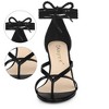Allegra K Women's Flip Flops Chunky Heel Lace Up Heels Thong Sandals - 2 of 4