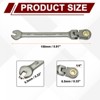 Unique Bargains Chrome Vanadium Steel SAE Box End 72 Teeth Ratchet Combination Wrenches 2 Pcs - 2 of 4