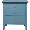 ORRD Casual Teal Nightstand, No Assembly Needed Bedside Table with Drawer, Ready to Use Storage for Bedroom, Modern Accent Furniture - 3 of 4