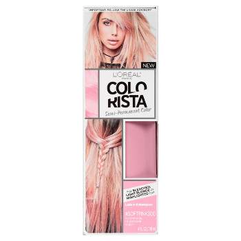 L'Oreal Paris Colorista Semi-Permanent Temporary Hair Color - Light Blonde/Soft Pink - 4 fl oz