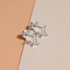 Girls' Polished Zodiac Screw Back Sterling Silver Earrings - In Season Jewelry - 4 of 4