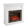 Chery Life Electric Fireplace with Mantel,Fireplace Mantel Surround with 23" Fireplace Insert, Adjustable Flame, Remote Control, 41.34"W*14"D*40"H - 2 of 4