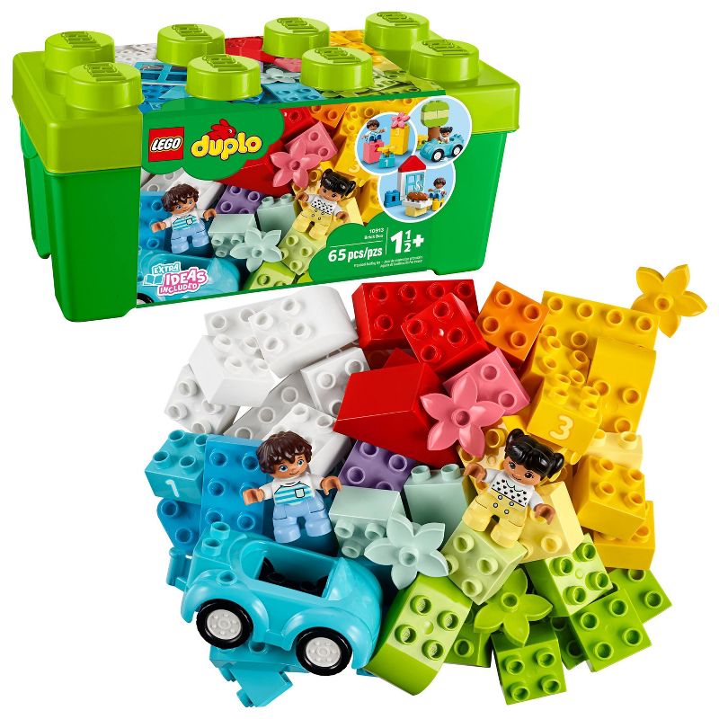 A lego LEGO DUPLO Classic Brick Box First LEGO Set with Storage Box 10913