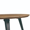 LeisureMod Ravenna Modern 47" Round Wood Dining Table with Metal Legs, Kitchen Dining Room Table for 4, Contemporary Design - 4 of 4