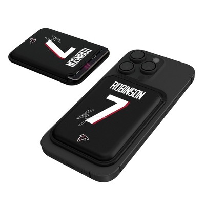 Keyscaper NFL Atlanta Falcons Players Game Tactic Black Magnetic Credit Card Wallet