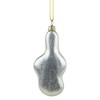 NORTHLIGHT 4" Treble Clef Note Music Symbol Glass Christmas Ornament - Gold/Black - 4 of 4