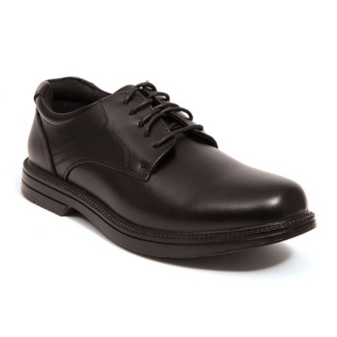 Deer Stags Men's Nu Times Waterproof S.U.P.R.O.. Sock Comfort Dress Oxford  - Black - 14 Wide