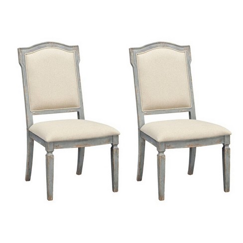 Square back best sale upholstered dining chair