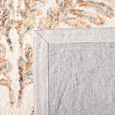 Ivory and Brown Hand-Tufted Wool Runner Rug