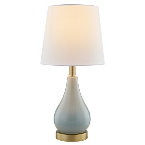 Maxax White/Blue Ceramic Table Lamp - 1 of 4