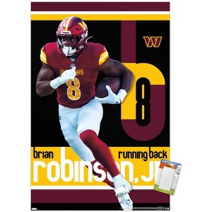 Trends International NFL Washington Commanders - Brian Robinson Jr. 24 Unframed Wall Poster Prints - 1 of 4