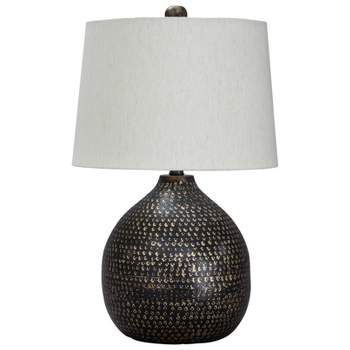 Maire Metal Table Lamp Black/Gold - Signature Design by Ashley