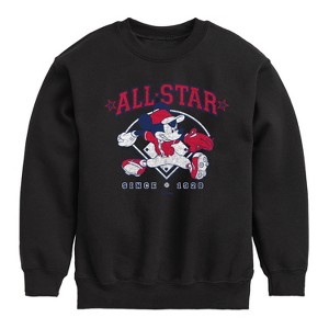 Boys' - Disney - All Star Mickey Graphic Long Sleeve Fleece Sweatshirt - 1 of 4