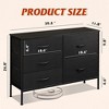 Dresser with 5 Drawers, Wide Fabric Chest with Drawer Organizers for Bedroom, Closet, Hallway - 3 of 4