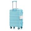YOOCOZZ 3-Piece 20"/24"/28" Luggage Sets in ABS with Spinner Wheel,Matching Color and TSA Combination Lock - 3 of 4