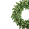 Northlight 24" Prelit Eastern Pine Artificial Christmas Wreath - Clear Lights - 2 of 3