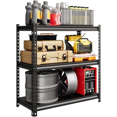 Acekool 3-Tier Steel Storage Rack - 36"W×16"D Adjustable Shelves, 770lb/Shelf Capacity for Garage, Pantry & Basement Organization
