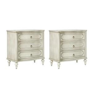Linus 3-Drawer Nightstand,Set of 2| ARTFUL LIVING DESIGN - 1 of 4