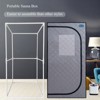 LOVMOR Portable Gothic Roof Plus Type Full Size Steam Sauna tent with Foldable Chair, Remote Control, Spa, Therapy & Relaxation at home - 2 of 4
