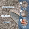 Solid Textured Area Rug, Machine Washable Modern Accent Carpet, Soft Low-Pile Indoor Floor Mat for Bedroom, Kitchen, Office - 3 of 4