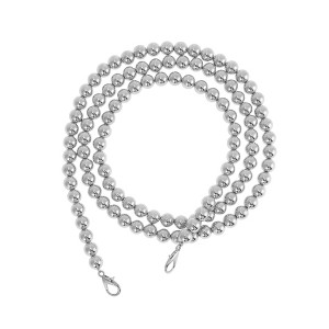 Unique Bargains Faux Pearl Handbag Strap Silver Tone 1 Pc - 1 of 4