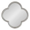 Kate and Laurel Krisi Scalloped MDF Scallop Mirror, 28x28, Silver - 2 of 4