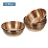 Unique Bargains Thick Stainless Steel Condiment Dishes for Kitchen Restaurant 3.2" Dia - 3 of 4