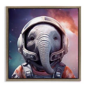 Stupell Industries Astronaut Elephant Portrait, 18" x 18" - 1 of 4