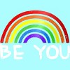 Adult Design By Humans Be You Rainbow Pride By Chos Racerback Tank Top - 2 of 2