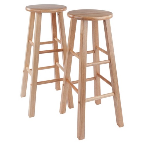 Winsome Wood Element Bar Stools, 2-Pc Set, Espresso Finish 