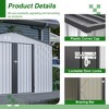 Outdoor Storage Sheds, Outside Garden Storage Shed with Lockable Door, Spacious Waterproof Roof Design, Utility Tool Storage Shed for Backyard - 3 of 4
