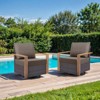 Buenhomino 24"x22" Outdoor Deep Seat Cushion Set, 6-inch Thicked Waterproof Patio Furniture Cushions with Removable Cover,8 Colors - 3 of 4