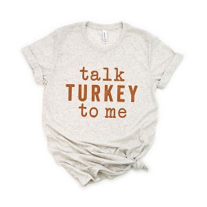 Simply Sage Market Women's Talk Turkey To Me Short Sleeve Graphic Tee - 1 of 4