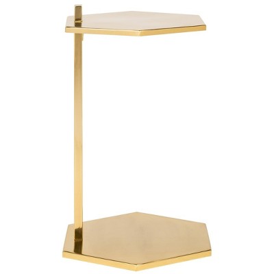 Aurea Gold Hexagonal Metal C-Table