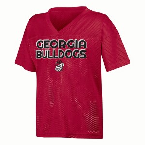 NCAA Georgia Bulldogs Girls' White Jersey - 1 of 3