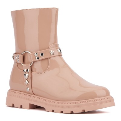 Olivia Miller Girl's Harness Lug Sole Boots