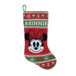 19" Disney Mickey Mouse & Friends Minnie Mouse Knit Christmas Holiday Stocking