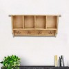 Cheung's Rainie 4 Hook & Cubby Wood Wall Organizer - 2 of 4